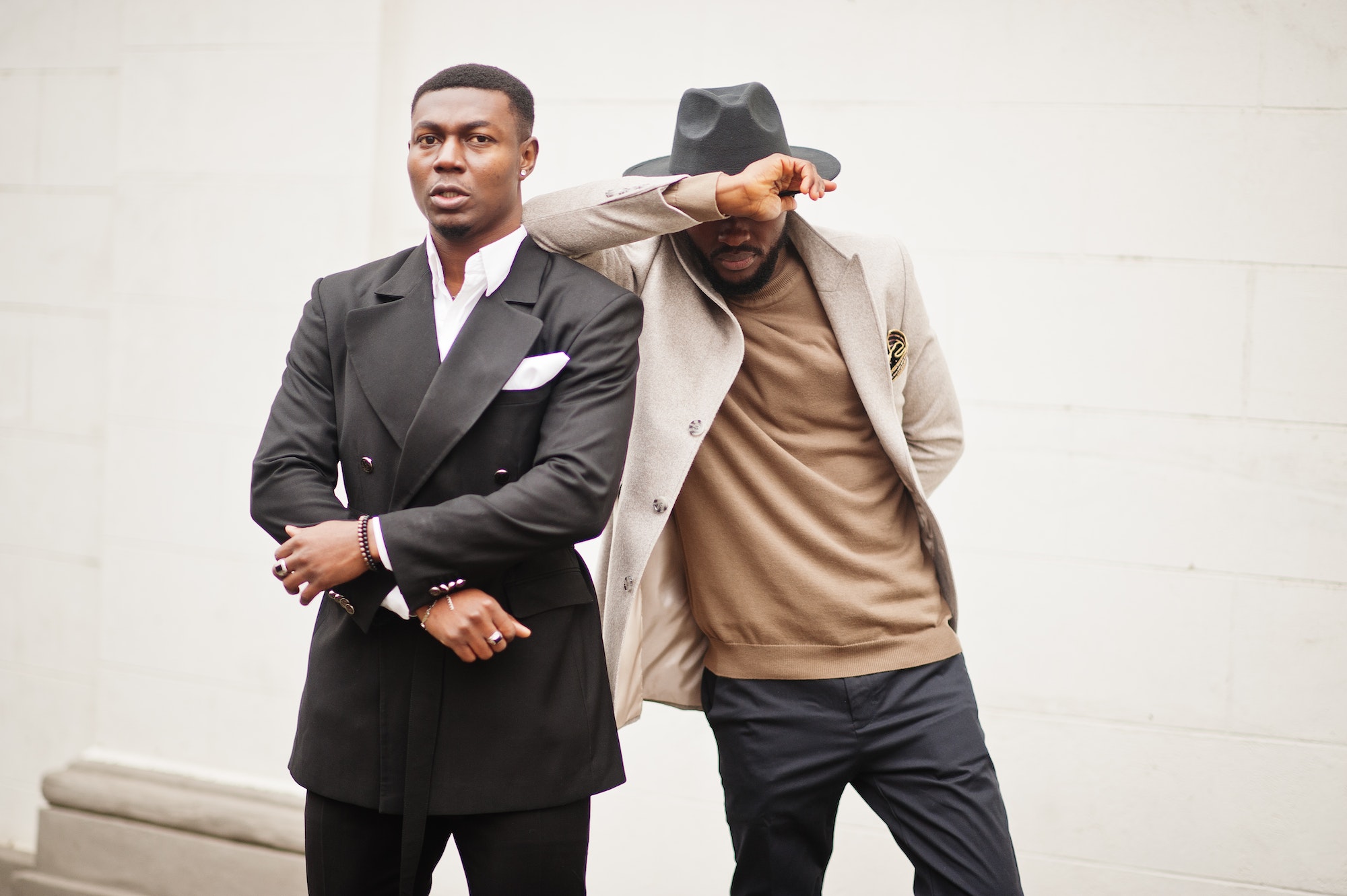 Two fashion black men
